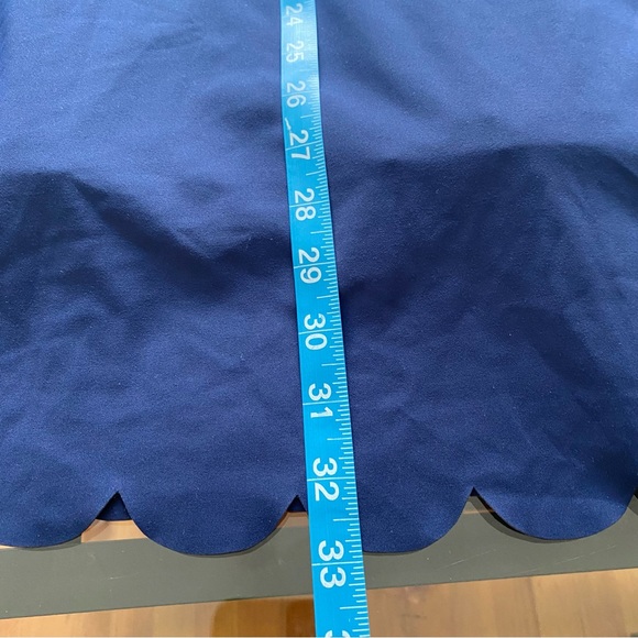 J. Crew Navy Blue Scalloped Scalloped Active Athletic Mini Dress - Picture 11 of 13